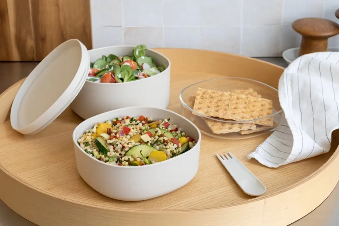 Amuse Stackable Lunchbox Large - 8-delig - Beige - afbeelding 6 van 6