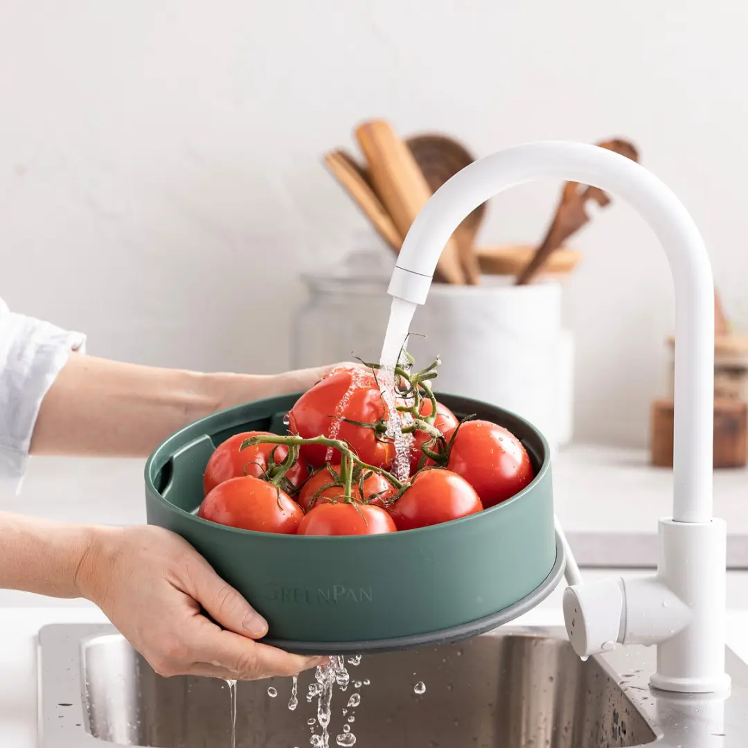 GreenPan Steamy Stoommandje 24cm - Groen - afbeelding 6 van 6