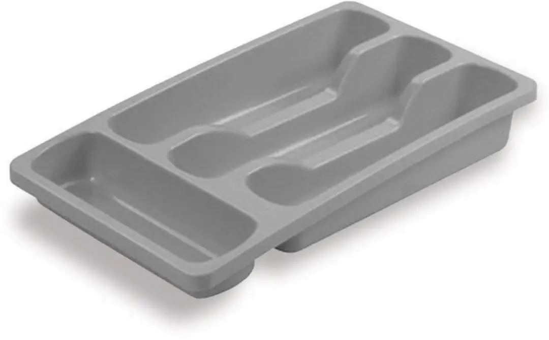 Curver Bestekbak 4 Vakken S 33x20x6cm - Lichtgrijs