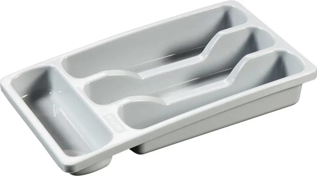 Curver Bestekbak 4 Vakken S 33x20x6cm - Lichtgrijs