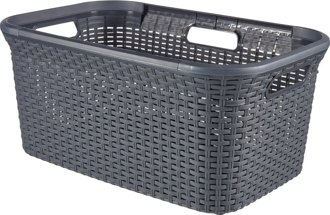 Curver Style Wasmand 45L - 2 Stuks - Antraciet
