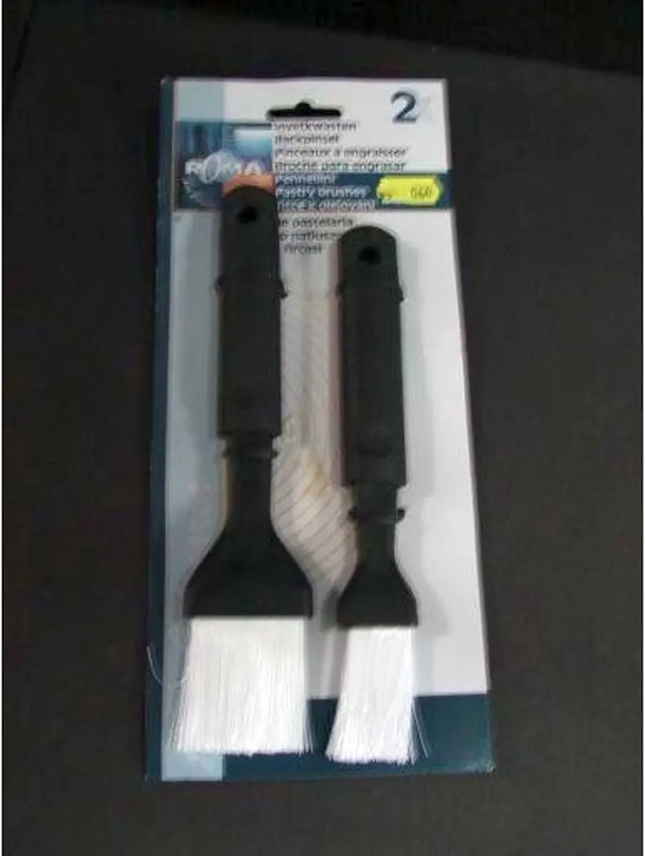 La Cucina Bak- en Barbecue Invetkwasten Set - 2 Stuks - Zwart