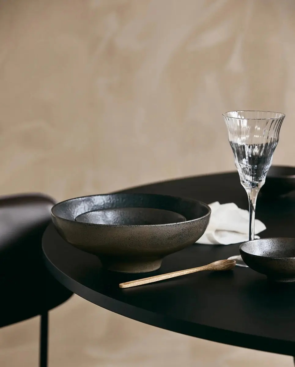 Nordal Inez Bowl Large 24cm - Zwart