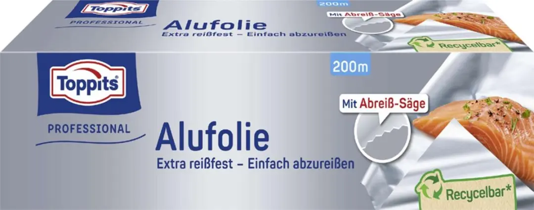 Toppits Aluminiumfolie Professional 295mm x 200m