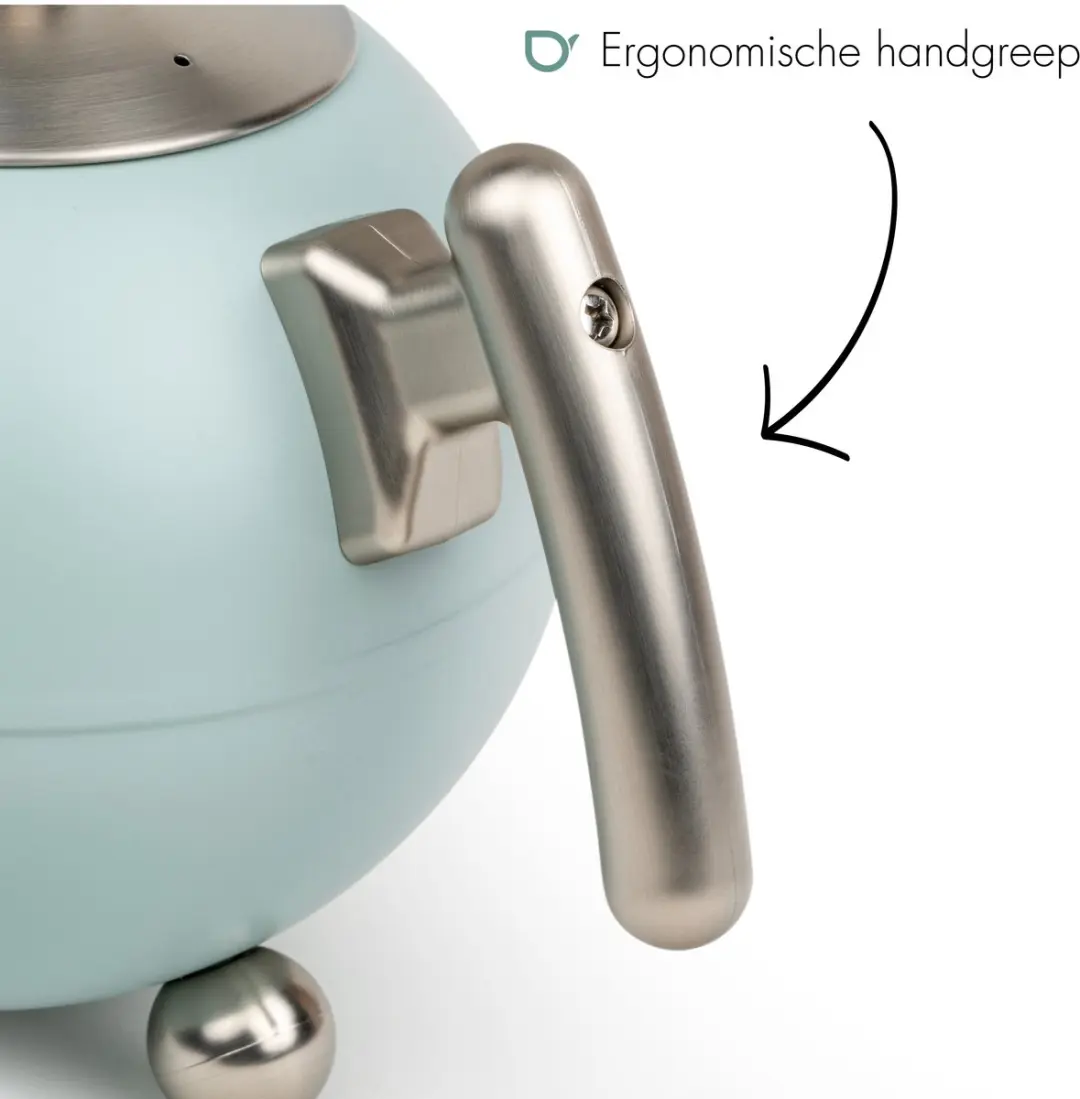 Bredemeijer Theepot Bella Ronde Dubbelwandig 1,2L - Lichtblauw