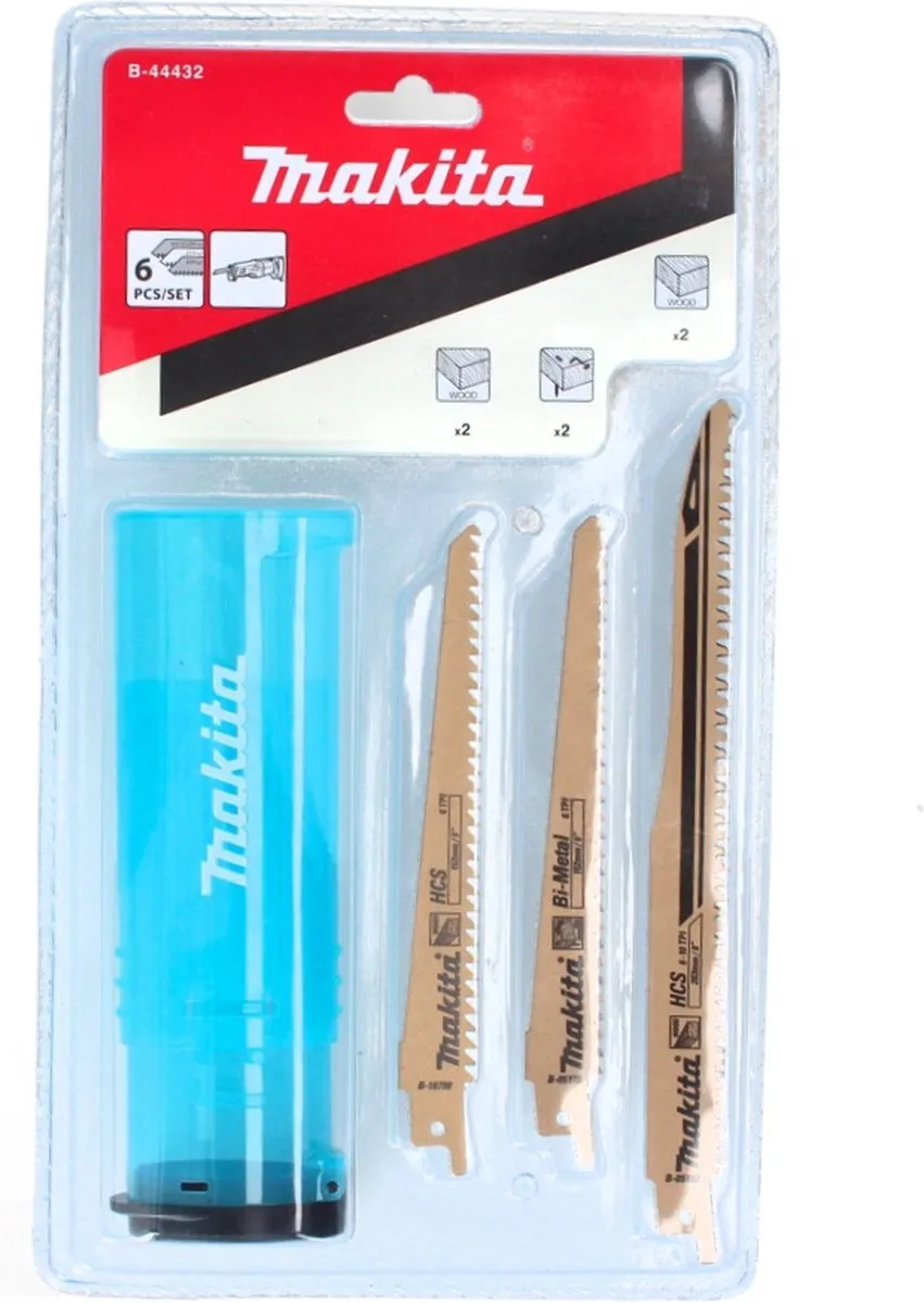 Makita Reciprozaagbladen B-44432 Assortiment - 12 Stuks