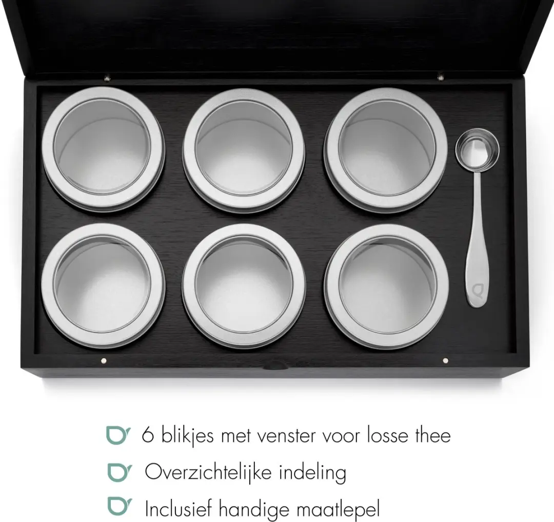 Bredemeijer Theedoos 6-delig - Zwart