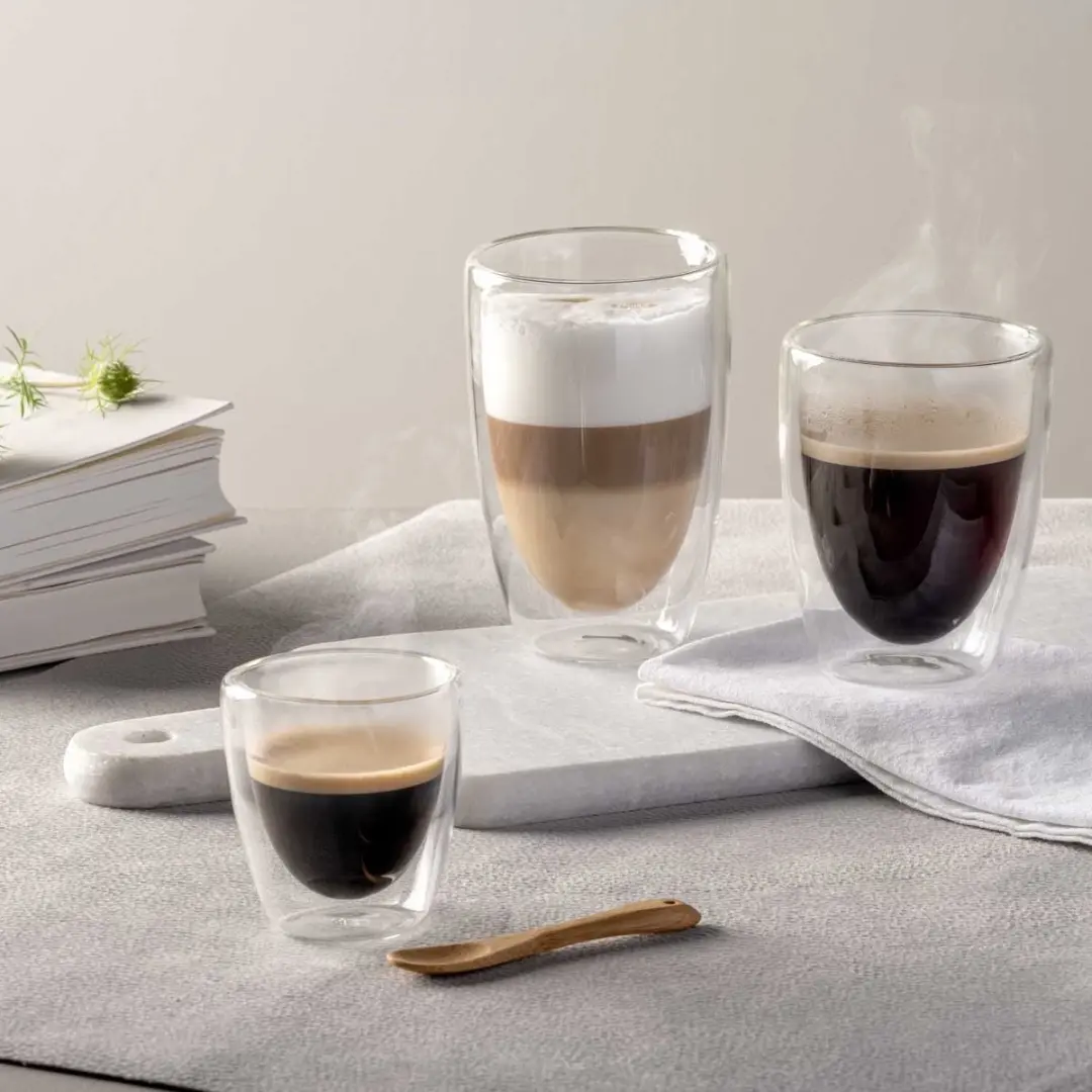 Leonardo DUO Dubbelwandig Glas 400ml - Set van 2 - Transparant