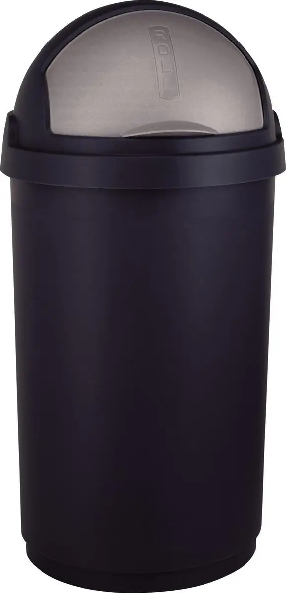 Curver Roll Prullenbak 50L - Zwart - afbeelding 6 van 6