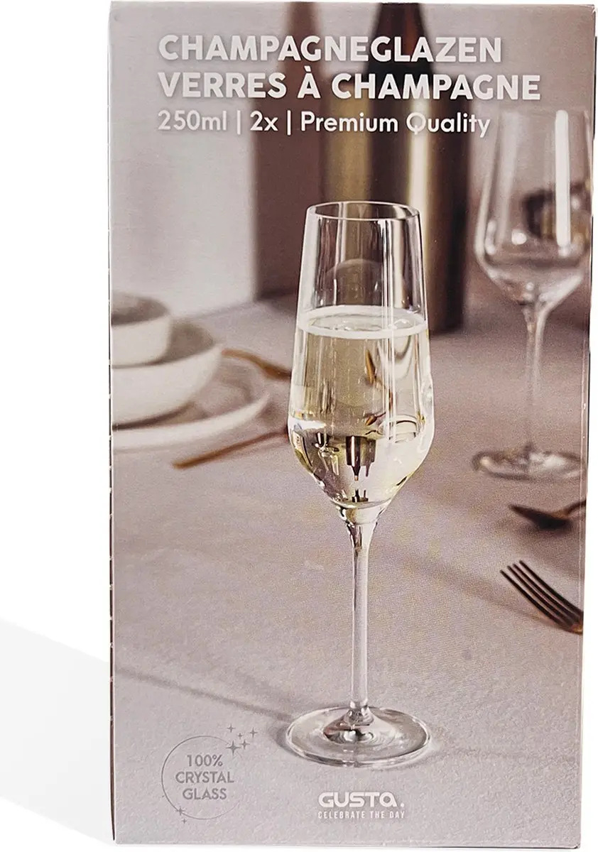 Gusta Gastronomia Champagneglazen - Set van 2