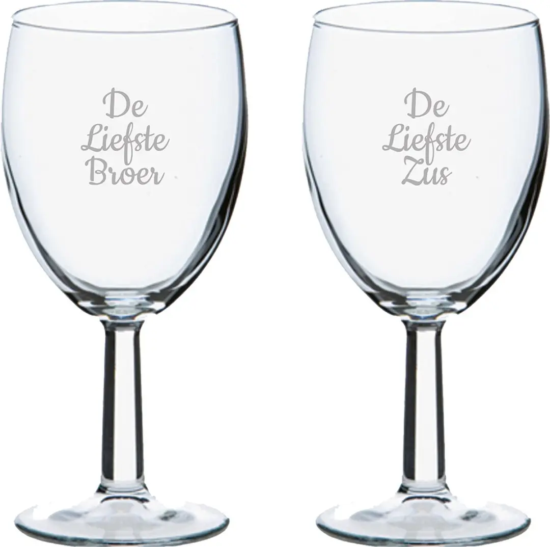 Royal Leerdam De Liefste Broer-De Liefste Zus Wijnglas 24,5cl