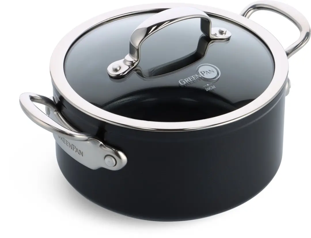 GreenPan Barcelona Pro Kookpan 20cm - 3,1L - PFAS-vrij - Zilver