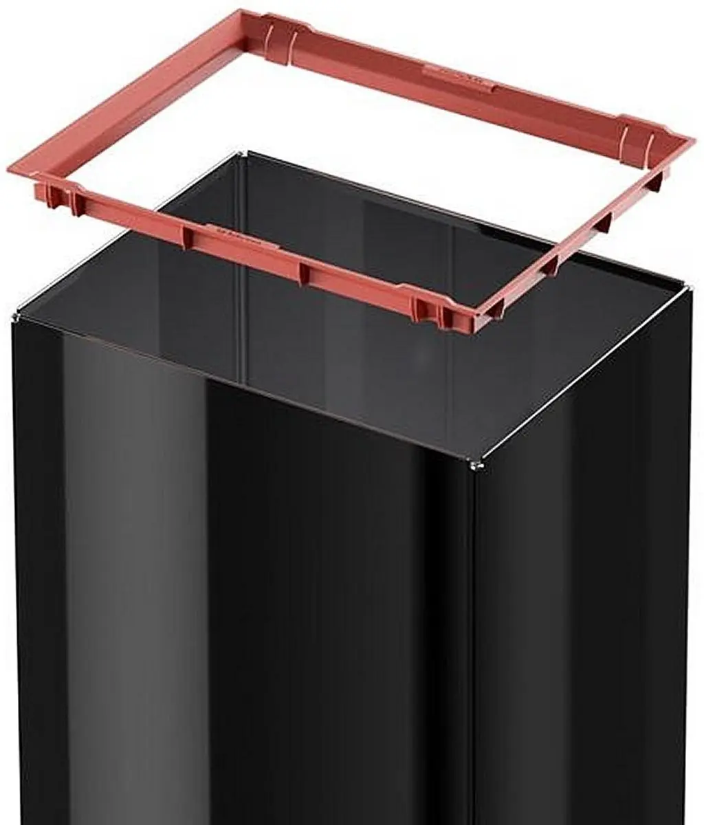 Hailo Big-Box Swing XL Prullenbak 52L - Zwart - afbeelding 6 van 6