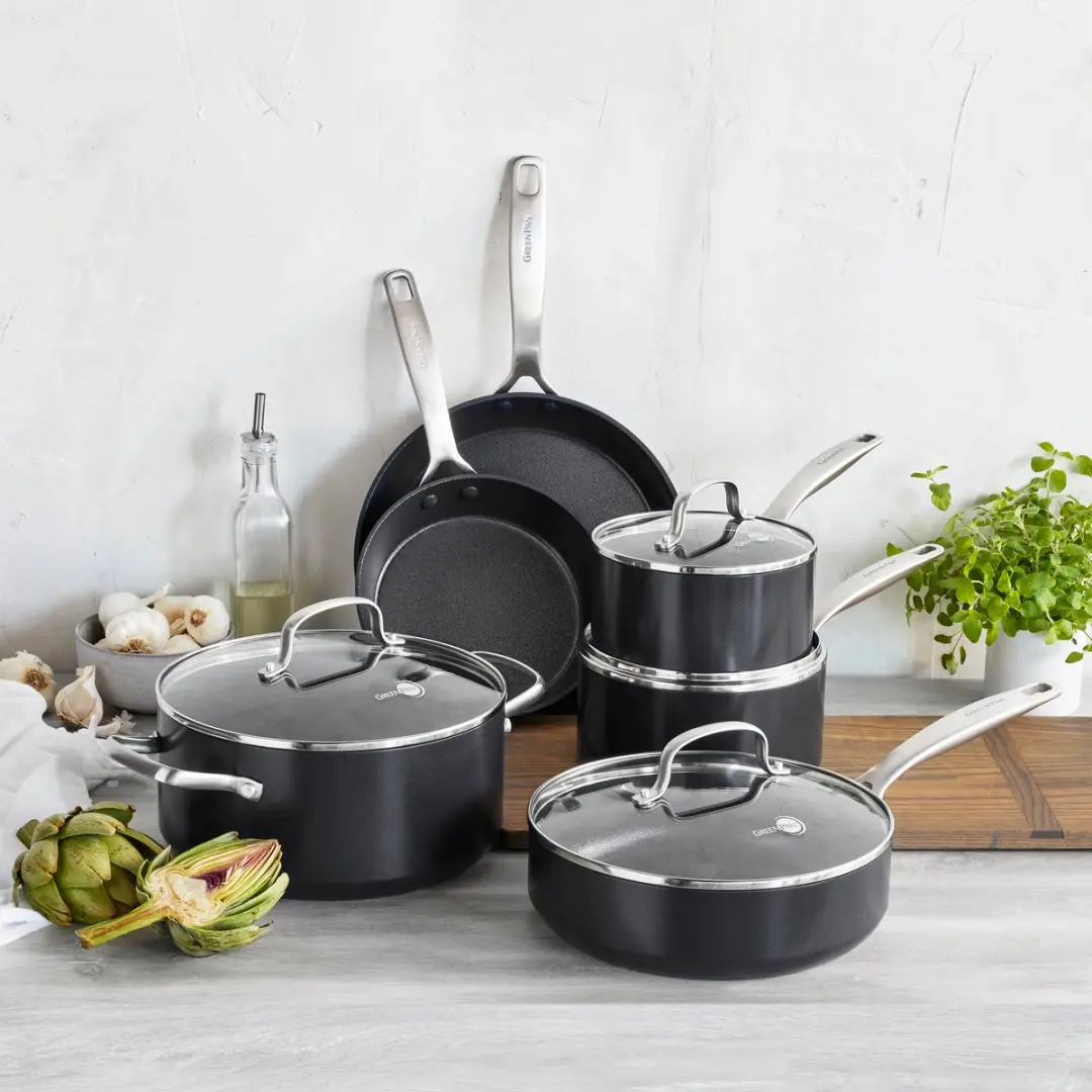 GreenPan Copenhagen Ronde Vispan 40cm - PFAS-vrij - Zwart