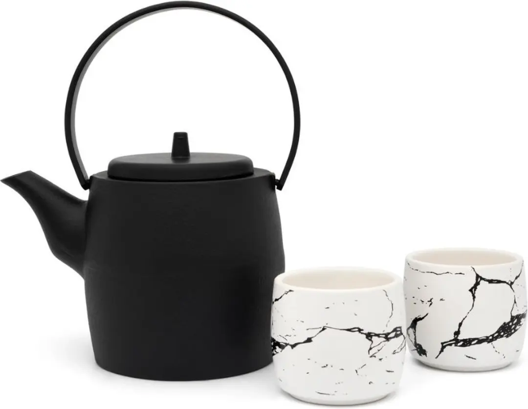 Bredemeijer Theepot Kobe Gietijzer 1.2L - Zwart