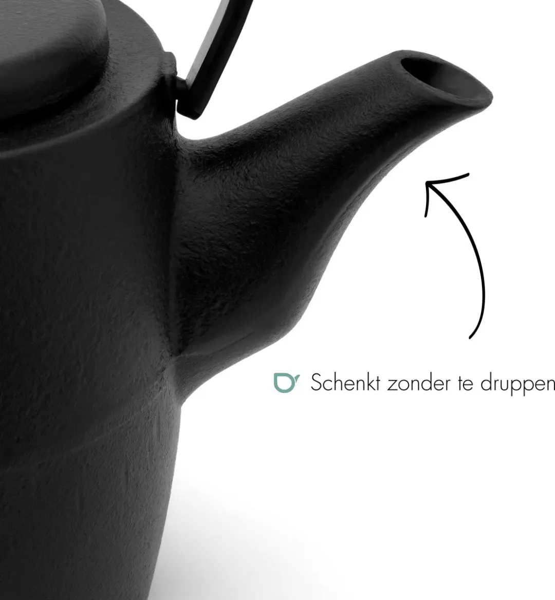 Bredemeijer Theepot Kobe Gietijzer 1.2L - Zwart