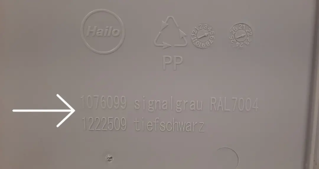 Hailo Deksels 15L - Lichtgrijs - MPN 1107269