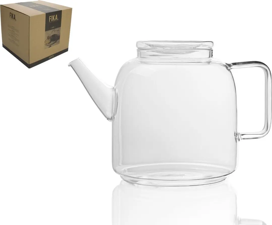 Gusta Fika Theepot 1,5L - Glas - 22x15x18cm