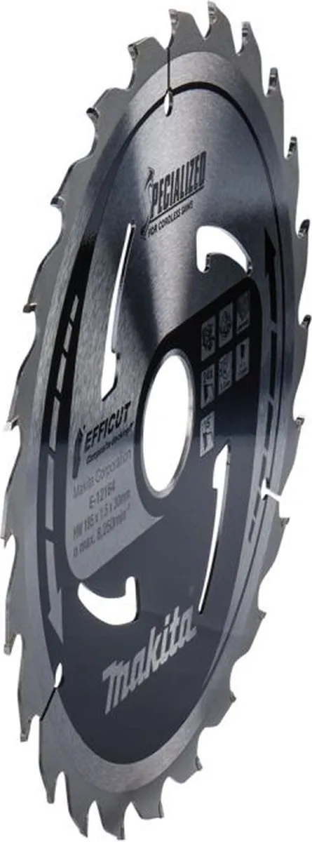 Makita E-12164 Cirkelzaagblad WPC 185mm 24T