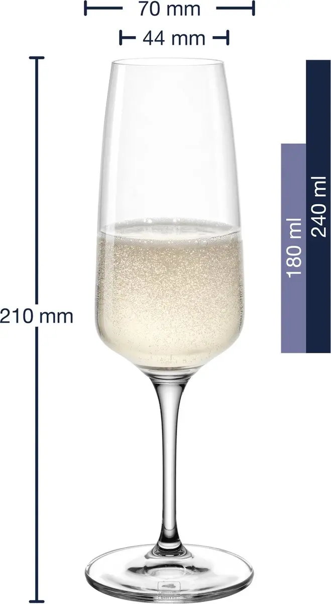 Leonardo CESTI Champagneglas 240ml - Set van 6