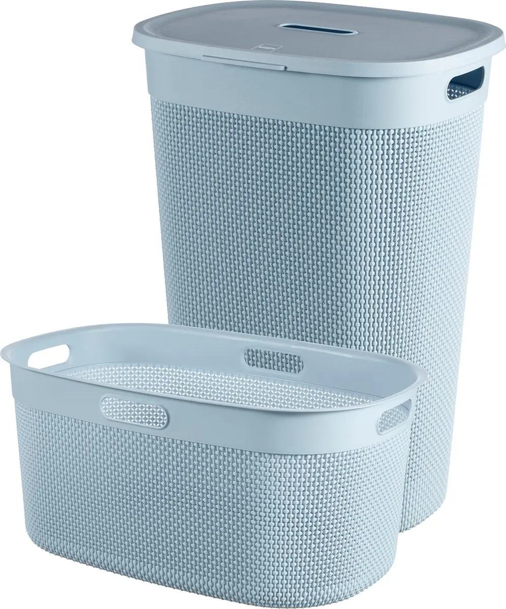 Curver Filo Wasmand met deksel 55L + Wasmand 45L