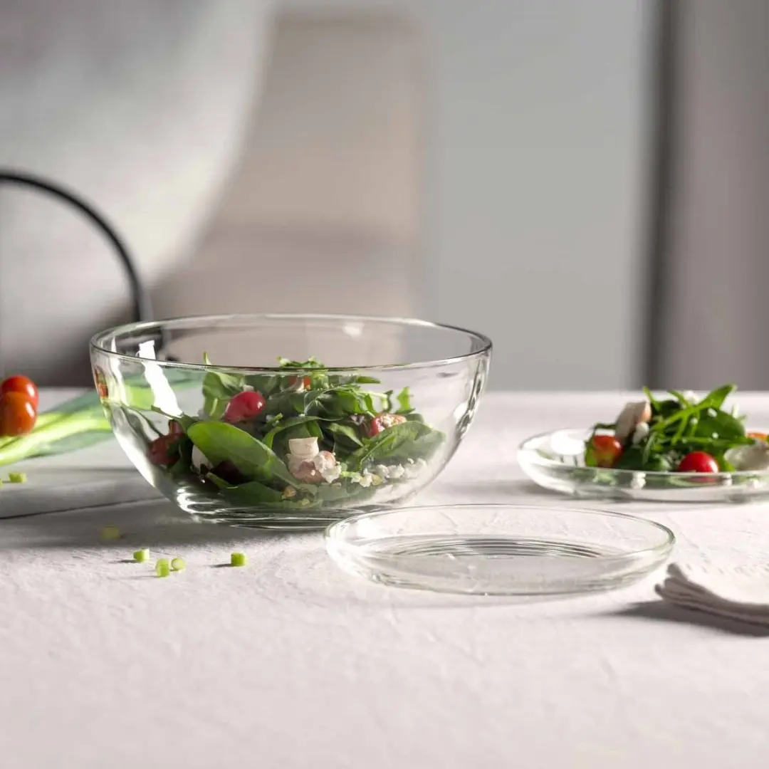 Leonardo CUCINA Schaal- en bordenset 5-delig - 22cm - Transparant