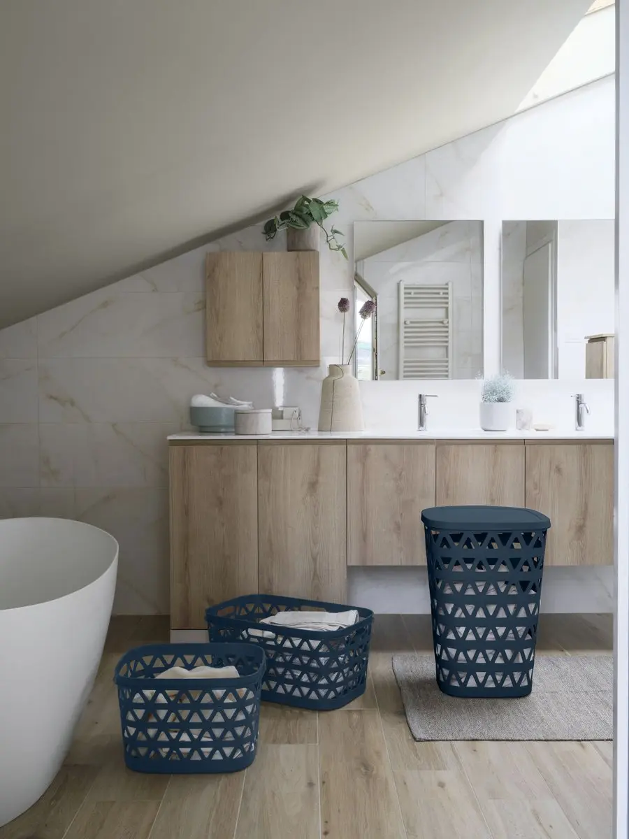 Curver Oceana Wasmand 45L Nachtblauw
