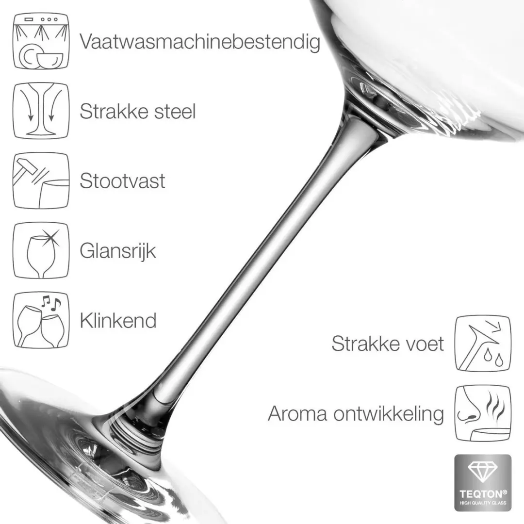 Leonardo Puccini Wijnglazen 400ml - 6 Stuks