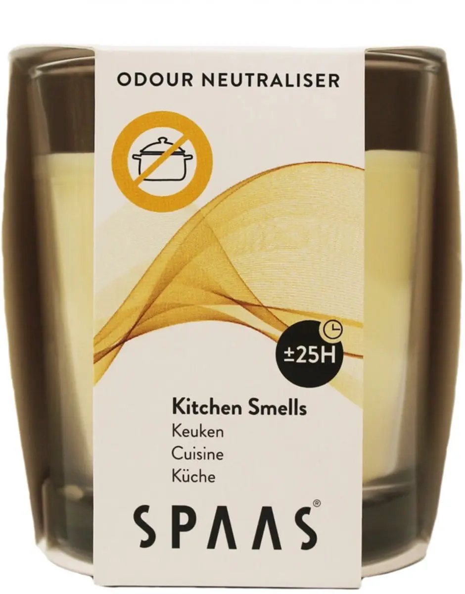 Spaas Kaars in Glas Anti-Keuken Ivoor - 6 Stuks