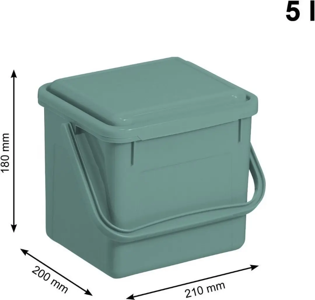 Rotho Bio Compostemmer 5L - Groen