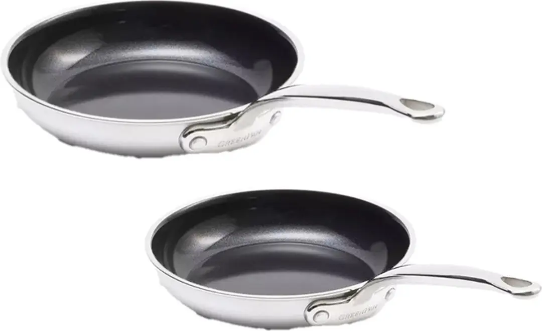 GreenPan Premiere Koekenpannenset 2-delig - Ø 24/28cm - Zilver