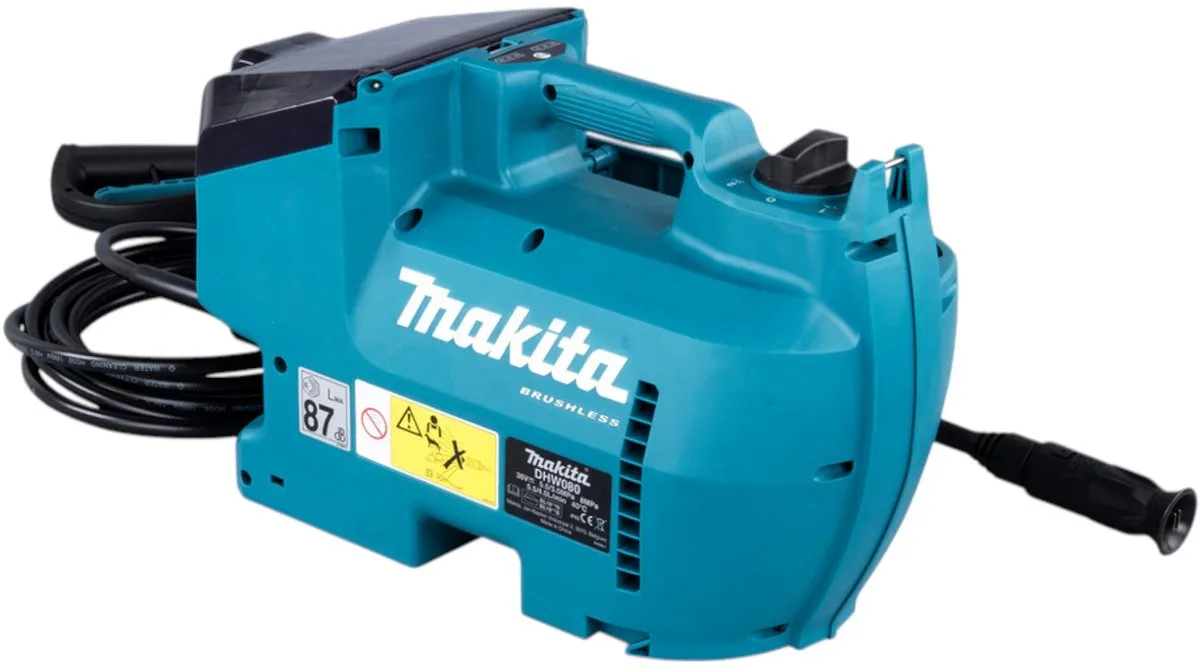 Makita DHW 080 PG2K Hogedrukreiniger 36V - 80 bar 380 l/u - 2x 6.0Ah