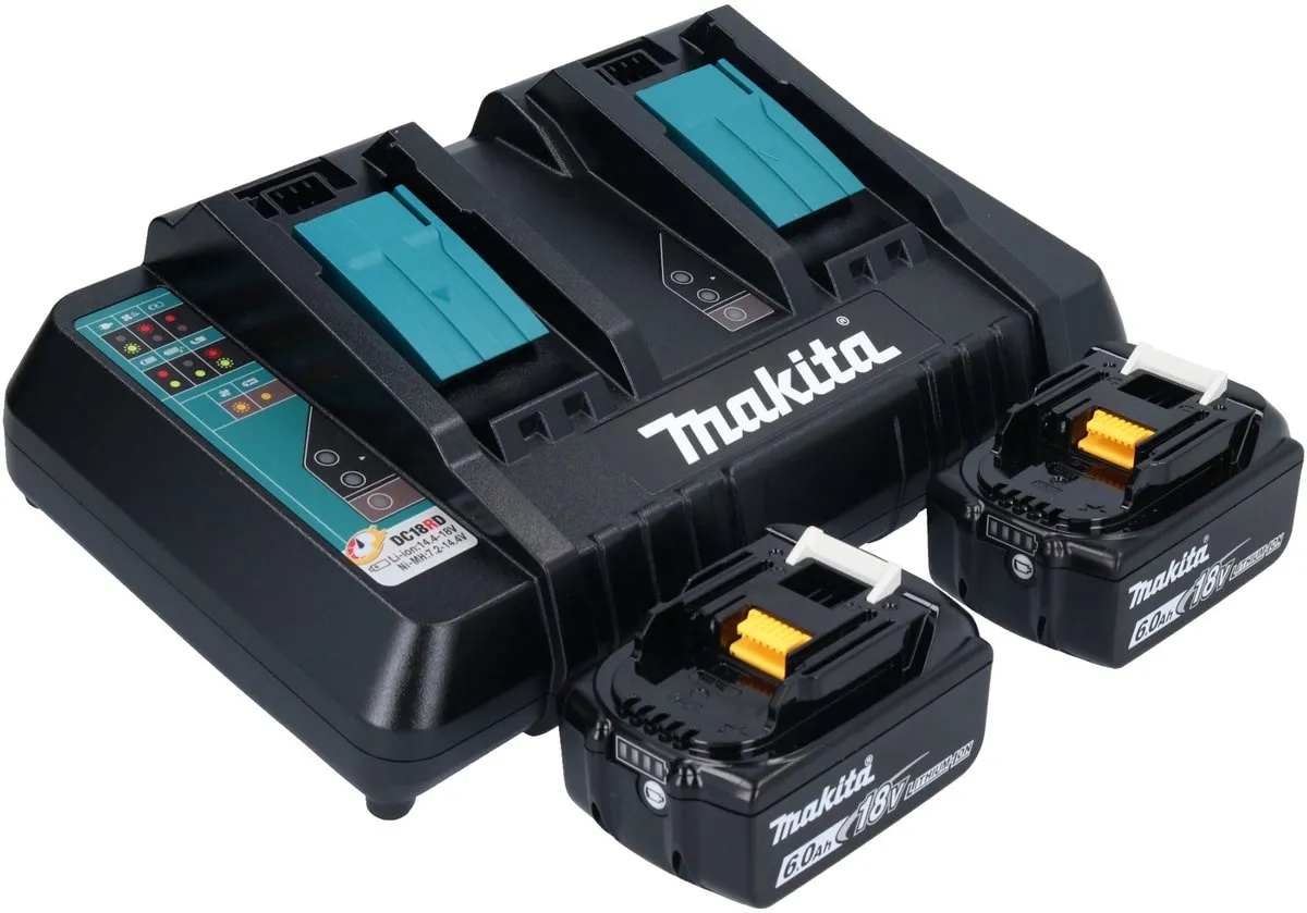 Makita DHW 080 PG2K Hogedrukreiniger 36V - 80 bar 380 l/u - 2x 6.0Ah