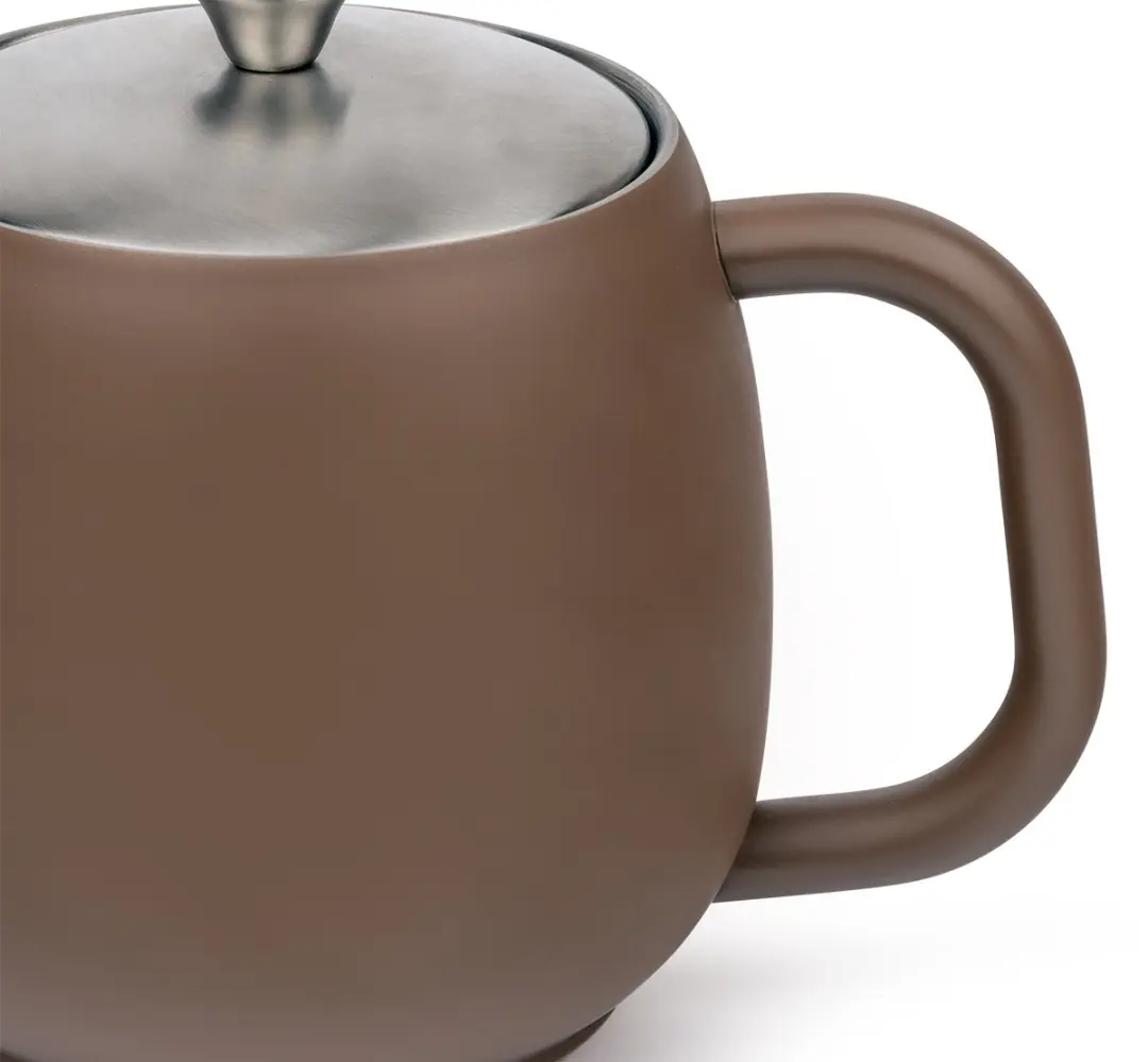 Bredemeijer Vera Theepot 0,9L - Donkerbruin - Met theezeef