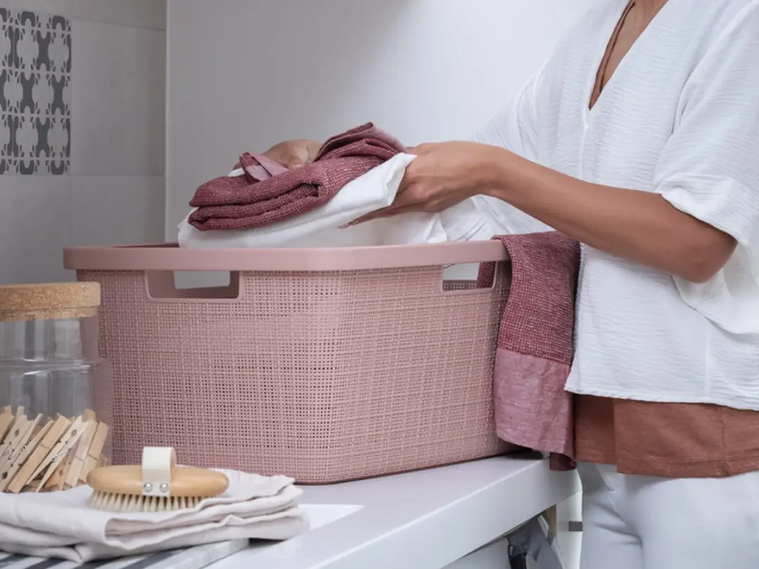 Curver Jute Wasmand 46L - Rose