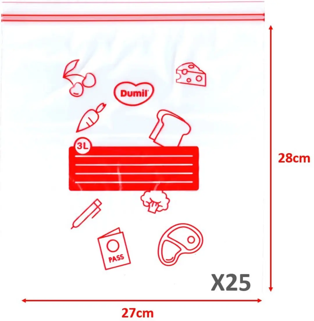 Dumil Gripzakjes 25x3L