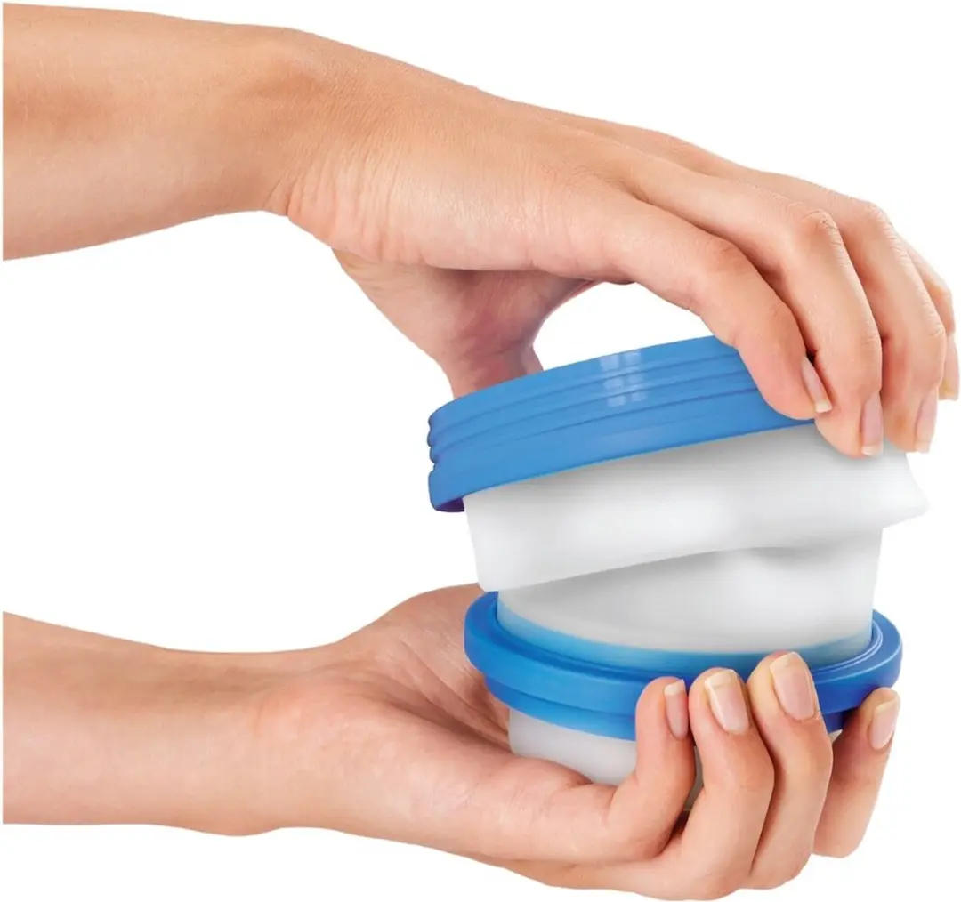 Metaltex Snack&Go 3in1 Draagbare Lunchbox - 450ml Blauw