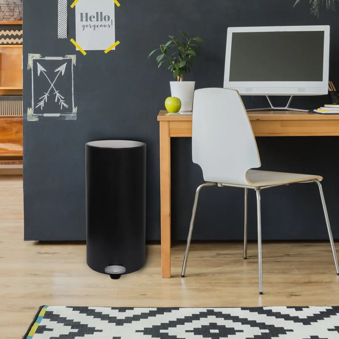 Dutch House Pedaalemmer 30L - Zwart