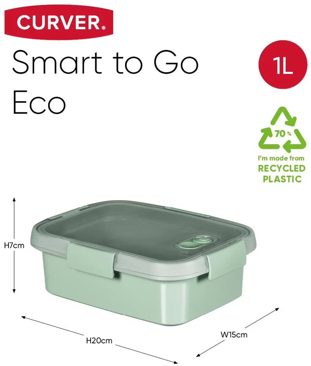 Curver Smart To Go Eco Lunchbox 1L - Groen