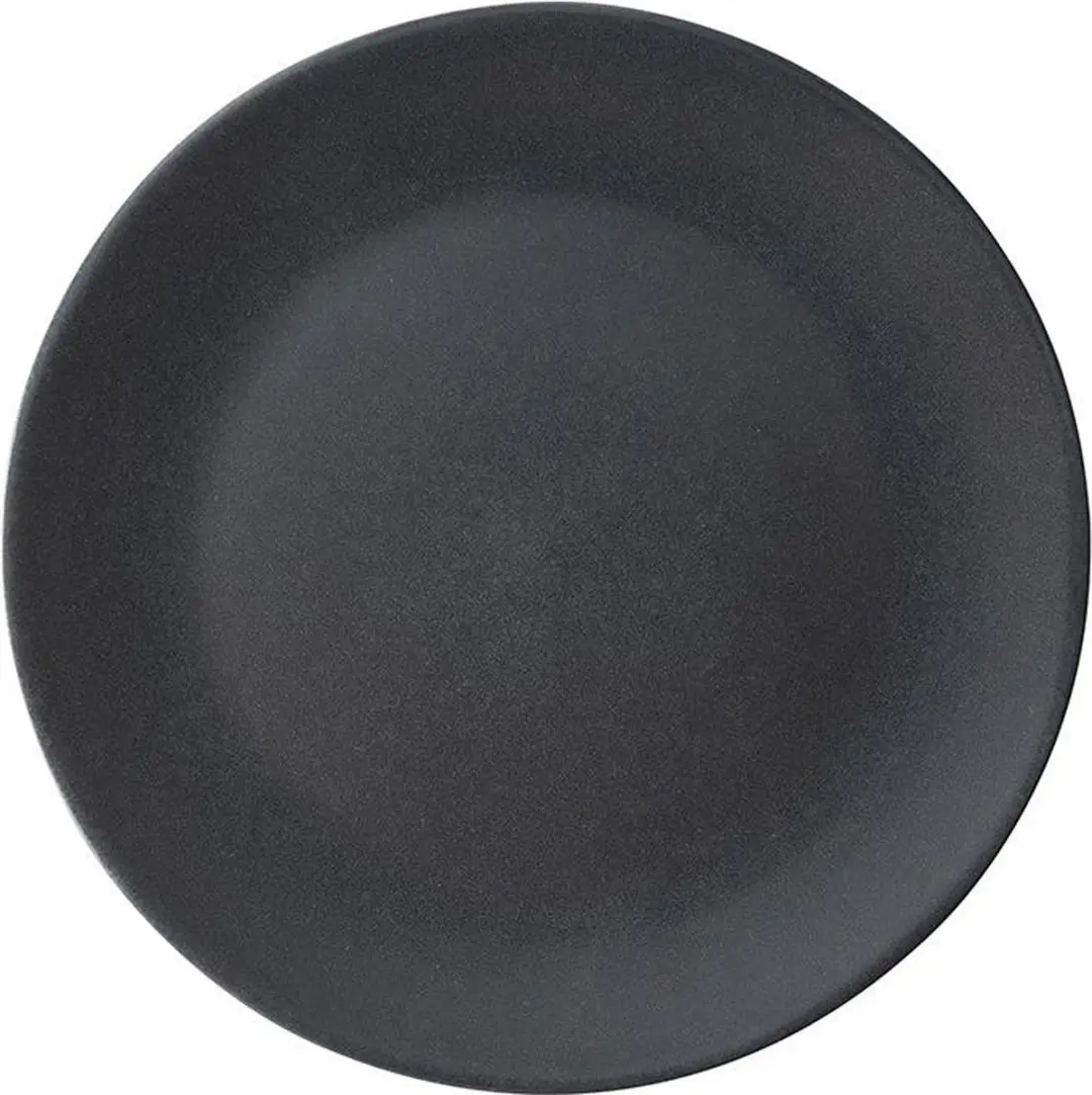 Dutch Rose Velvet Bord Ø20,5cm Mat Zwart - 4 Stuks