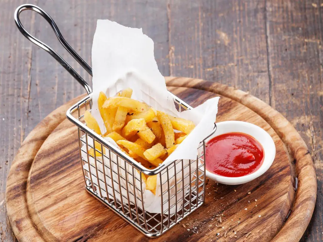 Gusta Friet Serveermandje 02140010 - Blauw - Ø9.5cm