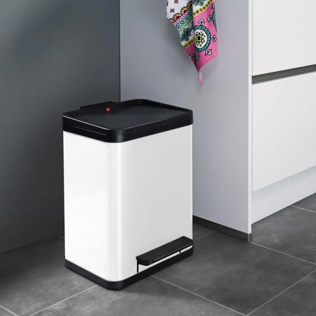 Hailo Öko Duo Plus Prullenbak 2x18L - Wit