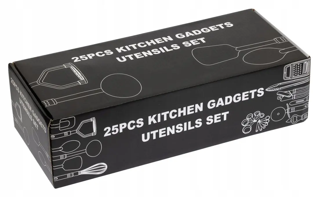 BK MAX Serie Keukenset 25-delig - Zwart - Nylon/RVS