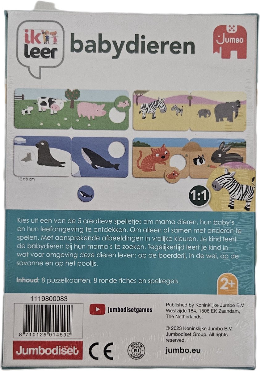 Jumbo Ik Leer Babydieren - vanaf 2 jaar - Educatie spel