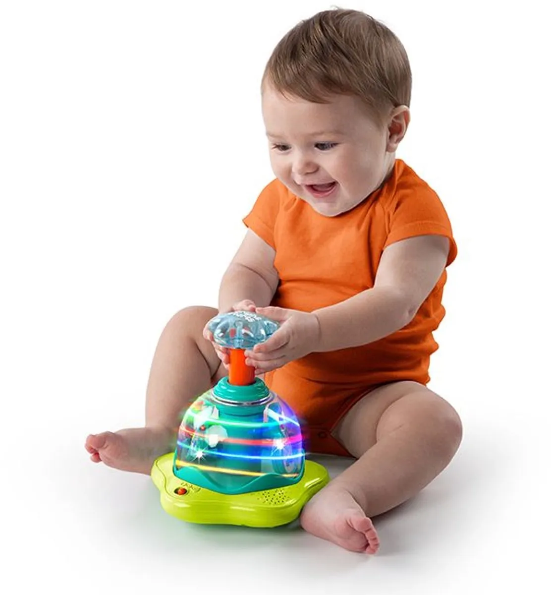 Bright Starts Press & Glow Spinner Interactief Speelgoed - Multicolor - afbeelding 6 van 6
