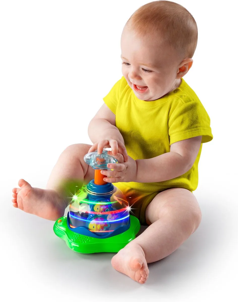 Bright Starts Press & Glow Spinner Interactief Speelgoed - Multicolor