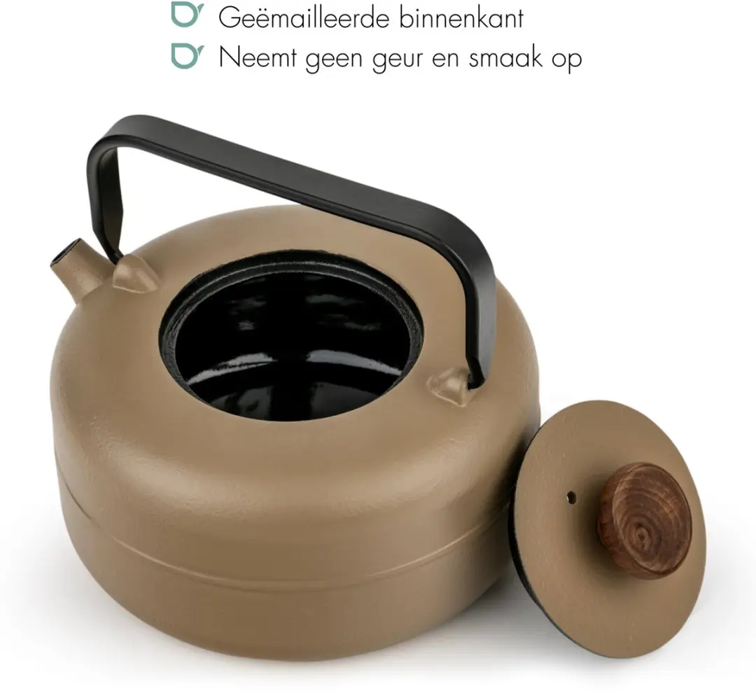 Bredemeijer Theepot Henan Gietijzer 0,75L - Beige