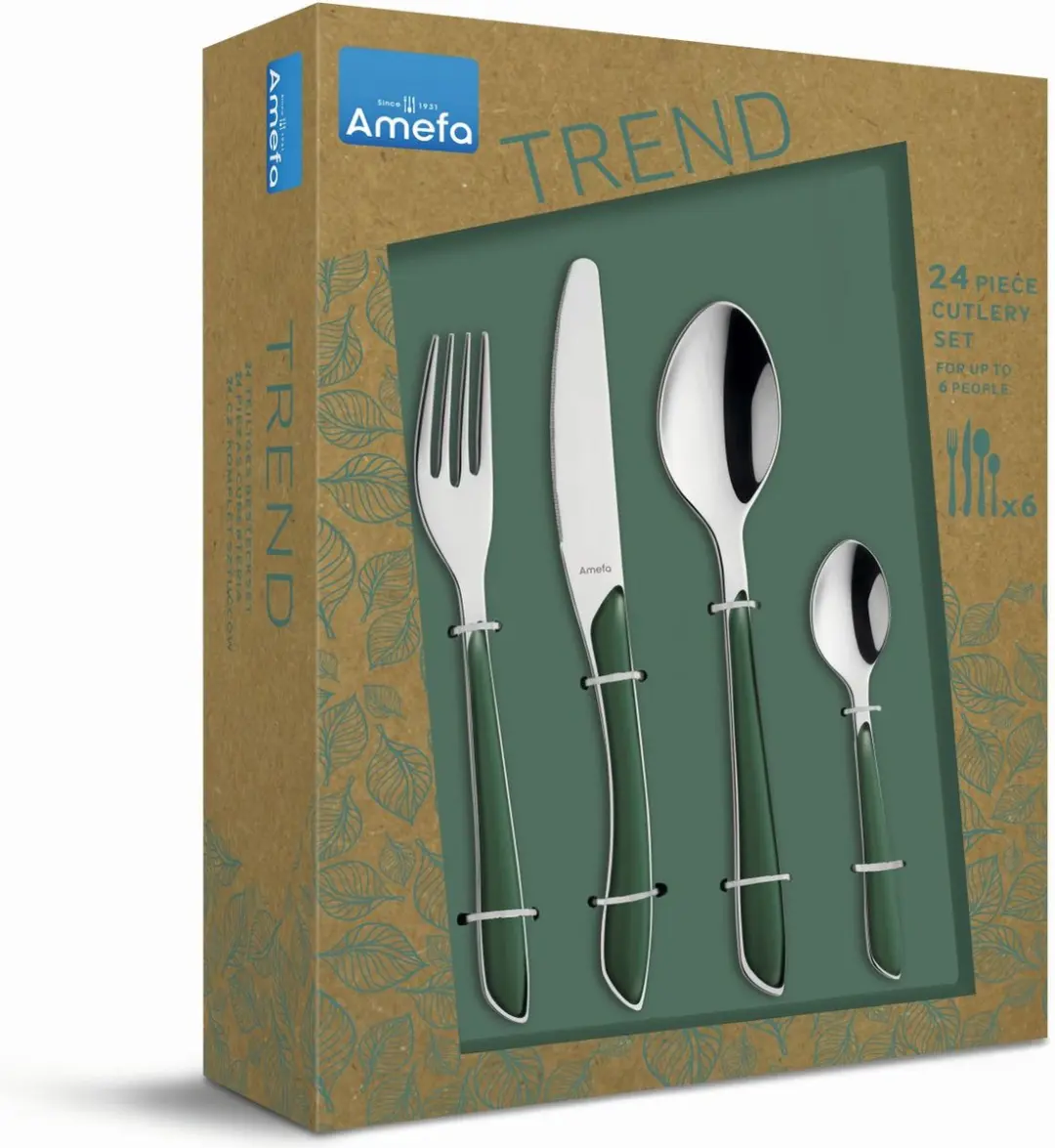 Amefa Eclat Bestekset 24-delig - Groen