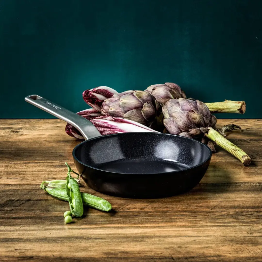 GreenPan Evolution Eco Koekenpannenset 4-delig - 20/24/28cm/28cm Wok - Zwart - afbeelding 6 van 6