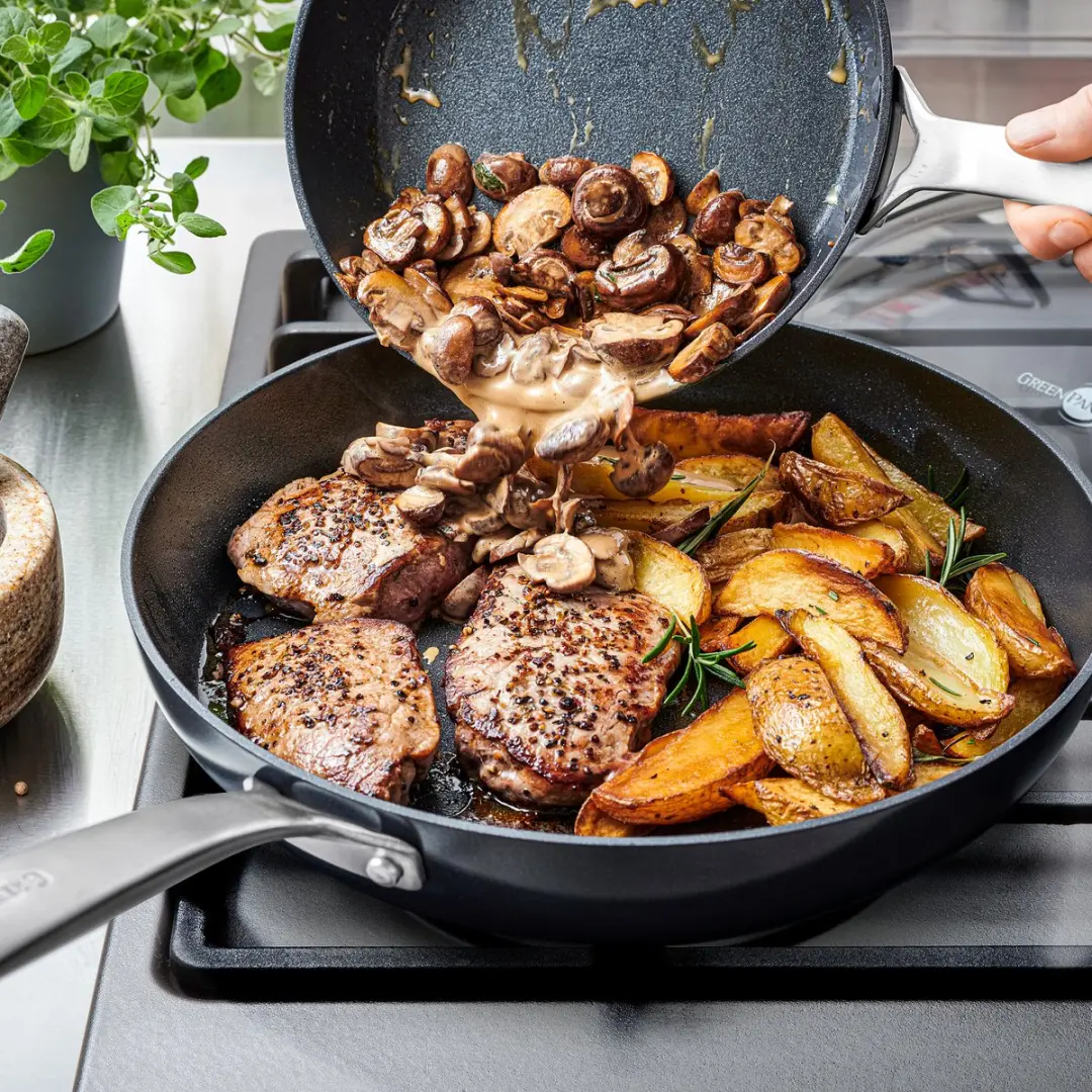 GreenPan Copenhagen Koekenpannenset 20+28cm - PFAS-vrij - Zwart